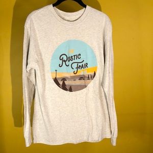 Long sleeve graphic tee shirt